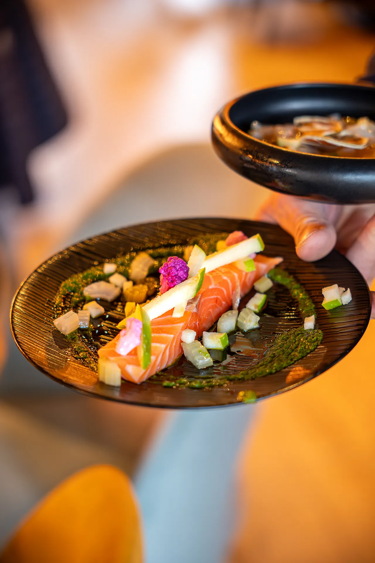 Un des plats de la carte du restaurant Rosière