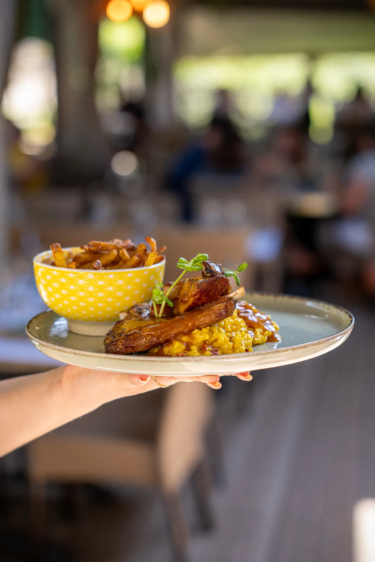 Un des plats de la carte du restaurant Rosière